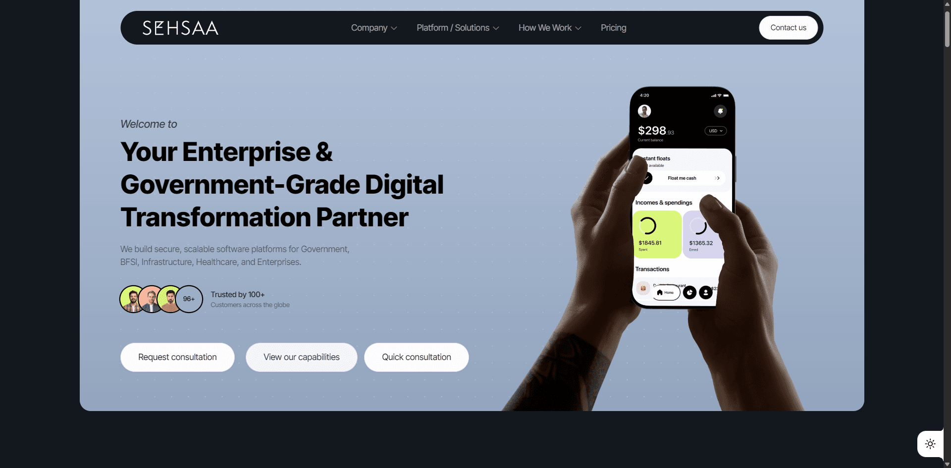 Website development showcase project 1
