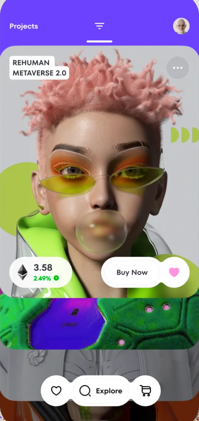 Portfolio screen