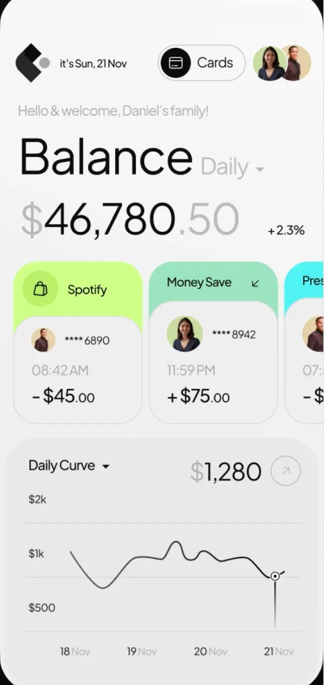 Portfolio screen